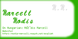 marcell modis business card